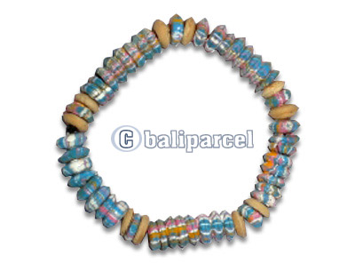 Bracelet, Handmade From Coconut Wood With Crazy Color.