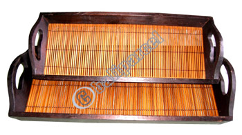 Bamboo Tray, Set Of 3