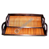Bamboo Tray, Set Of 3