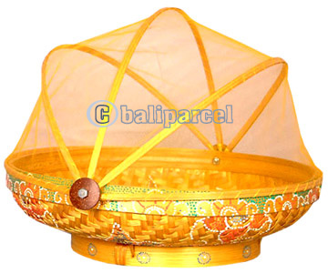 Food Cover, Handmade From Bamboo With Handpainted