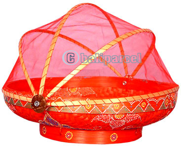 Food Cover, Handmade From Bamboo With Handpainted