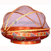 Food Cover, Handmade From Bamboo With Handpainted
