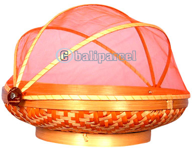 Food Cover, Handmade From Bamboo With Handpainted