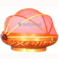 Food Cover, Handmade From Bamboo With Handpainted