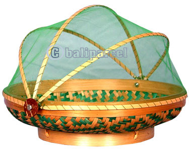 Food Cover, Handmade From Bamboo With Handpainted