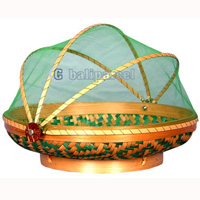 Food Cover, Handmade From Bamboo With Handpainted