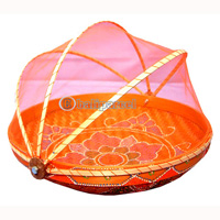 Food Cover, Handmade From Bamboo With Handpainted