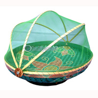 Food Cover, Handmade From Bamboo With Handpainted