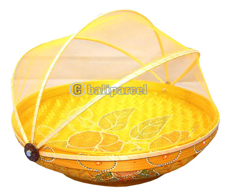 Food Cover, Handmade From Bamboo With Handpainted