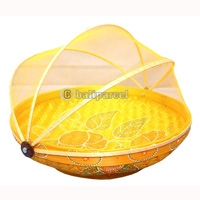 Food Cover, Handmade From Bamboo With Handpainted