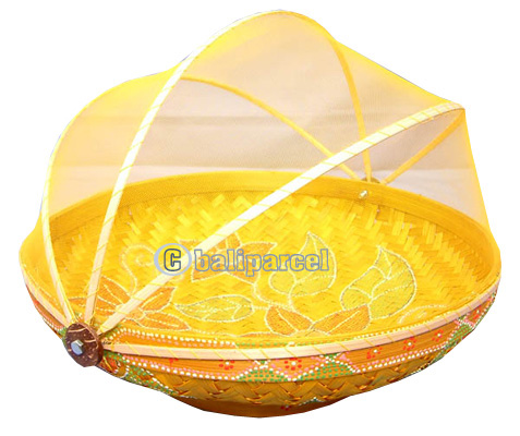 Food Cover, Handmade From Bamboo With Handpainted