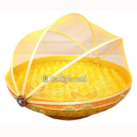 Food Cover, Handmade From Bamboo With Handpainted