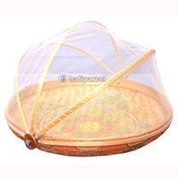 Food Cover, Handmade From Bamboo With Handpainted