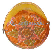 Food Cover, Handmade From Bamboo With Handpainted