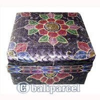 Food Cover Square, Handmade From Bamboo With Handpainted