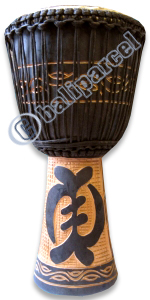 Djembe Drum Professional, Handcrafted From One Piece Of Mahogany Wood With Alpine String