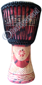 Djembe Drum Professional, Handcrafted From One Piece Of Mahogany Wood With Alpine String