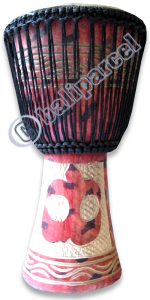 Djembe Drum Professional, Handcrafted From One Piece Of Mahogany Wood With Alpine String