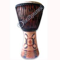 Djembe Drum Professional, Handcrafted From One Piece Of Mahogany Wood With Alpine String