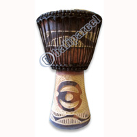 Djembe Drum Professional, Handcrafted From One Piece Of Mahogany Wood With Alpine String