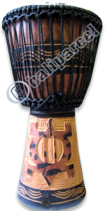 Djembe Drum Professional, Handcrafted From One Piece Of Mahogany Wood With Alpine String
