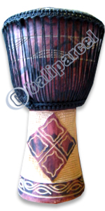Djembe Drum Professional, Handcrafted From One Piece Of Mahogany Wood With Alpine String