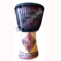 Djembe Drum Professional, Handcrafted From One Piece Of Mahogany Wood With Alpine String