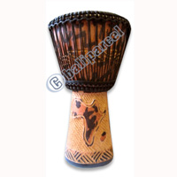 Djembe Drum Professional, Handcrafted From One Piece Of Mahogany Wood With Alpine String
