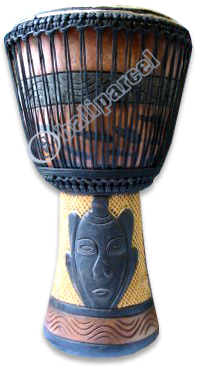 Djembe Drum Professional, Handcrafted From One Piece Of Mahogany Wood With Alpine String