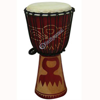 Djembe Drum Professional, Handcrafted From One Piece Of Mahogany Wood With Alpine String