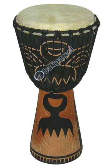 Djembe Drum Professional, Handcrafted From One Piece Of Mahogany Wood With Alpine String