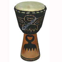 Djembe Drum Professional, Handcrafted From One Piece Of Mahogany Wood With Alpine String