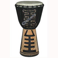 Djembe Drum Professional, Handcrafted From One Piece Of Mahogany Wood With Alpine String