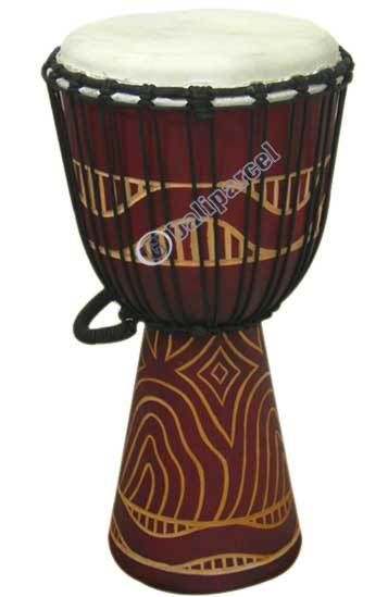 Djembe Drum Professional, Handcrafted From One Piece Of Mahogany Wood With Alpine String