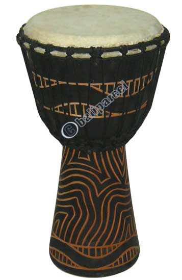 Djembe Drum Professional, Handcrafted From One Piece Of Mahogany Wood With Alpine String