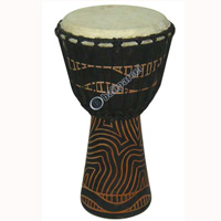 Djembe Drum Professional, Handcrafted From One Piece Of Mahogany Wood With Alpine String