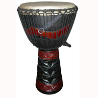 Djembe Drum Professional, Handcrafted From One Piece Of Mahogany Wood With Alpine String