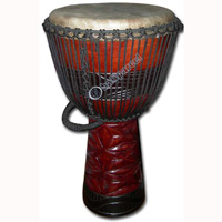 Djembe Drum Professional, Handcrafted From One Piece Of Mahogany Wood With Alpine String