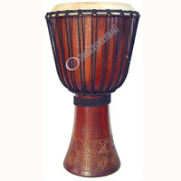 Djembe Drum Professional, Handcrafted From One Piece Of Mahogany Wood With Alpine String