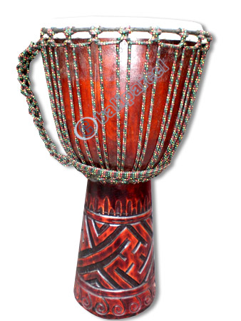 Djembe Drum Professional, Handcrafted From One Piece Of Mahogany Wood With Alpine String