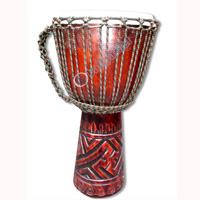 Djembe Drum Professional, Handcrafted From One Piece Of Mahogany Wood With Alpine String