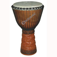 Djembe Drum Professional, Handcrafted From One Piece Of Mahogany Wood With Alpine String