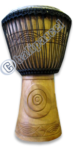 Djembe Drum Professional, Handcrafted From One Piece Of Mahogany Wood With Alpine String