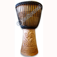 Djembe Drum Professional, Handcrafted From One Piece Of Mahogany Wood With Alpine String