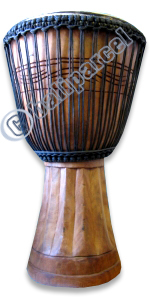 Djembe Drum Professional, Handcrafted From One Piece Of Mahogany Wood With Alpine String