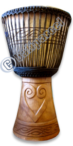 Djembe Drum Professional, Handcrafted From One Piece Of Mahogany Wood With Alpine String