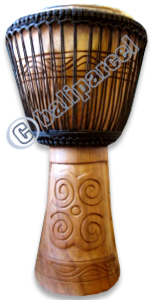 Djembe Drum Professional, Handcrafted From One Piece Of Mahogany Wood With Alpine String