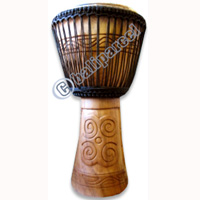 Djembe Drum Professional, Handcrafted From One Piece Of Mahogany Wood With Alpine String