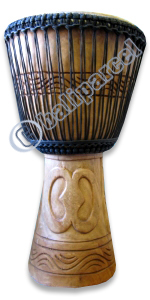 Djembe Drum Professional, Handcrafted From One Piece Of Mahogany Wood With Alpine String