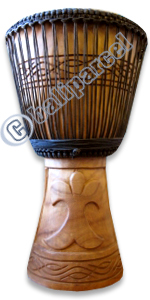 Djembe Drum Professional, Handcrafted From One Piece Of Mahogany Wood With Alpine String